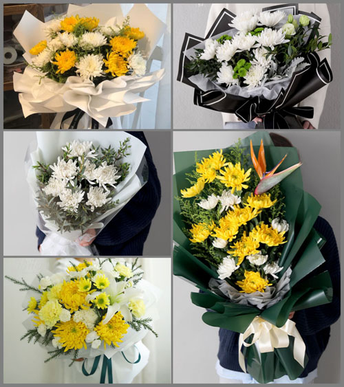 浙江省台州温岭市箬横镇黄岩塘村白事花束代送